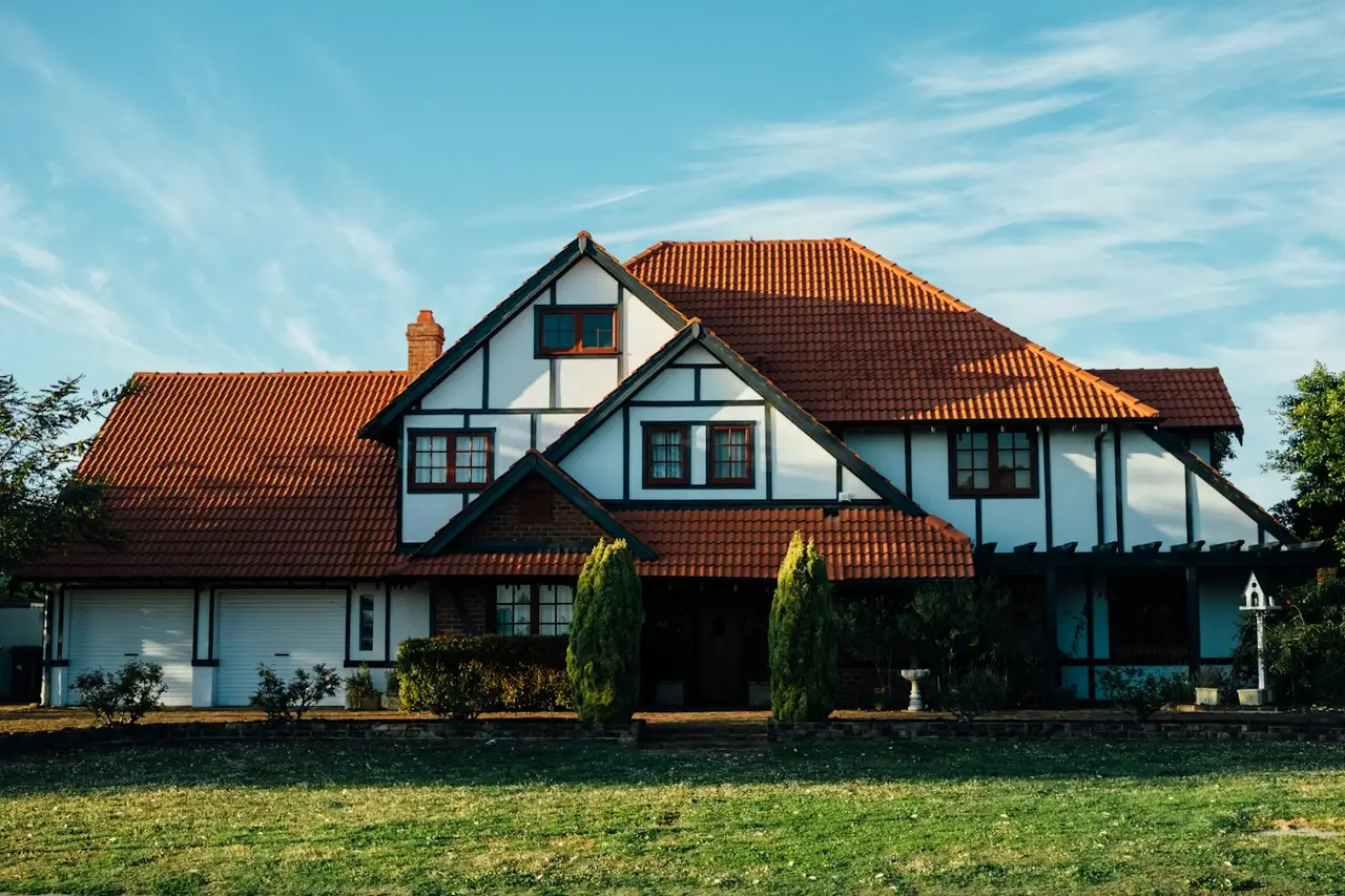 Tudor revival on a tree-lined M Street